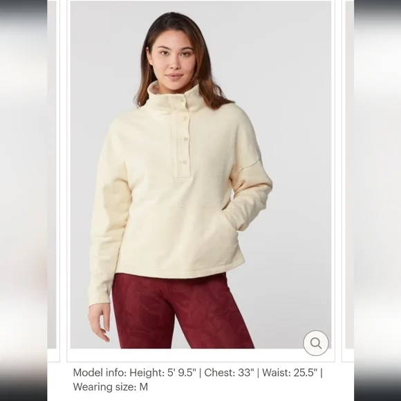 NWT REI Hemp Cotton Fleece Pullover Sweater Medium - Picture 3 of 9